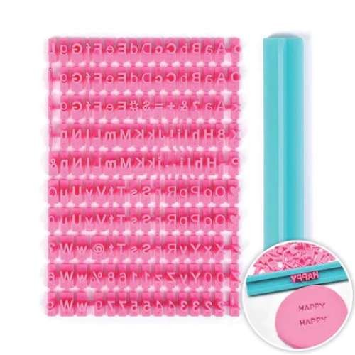 Alphabet and Number Cookie Press Set Extra